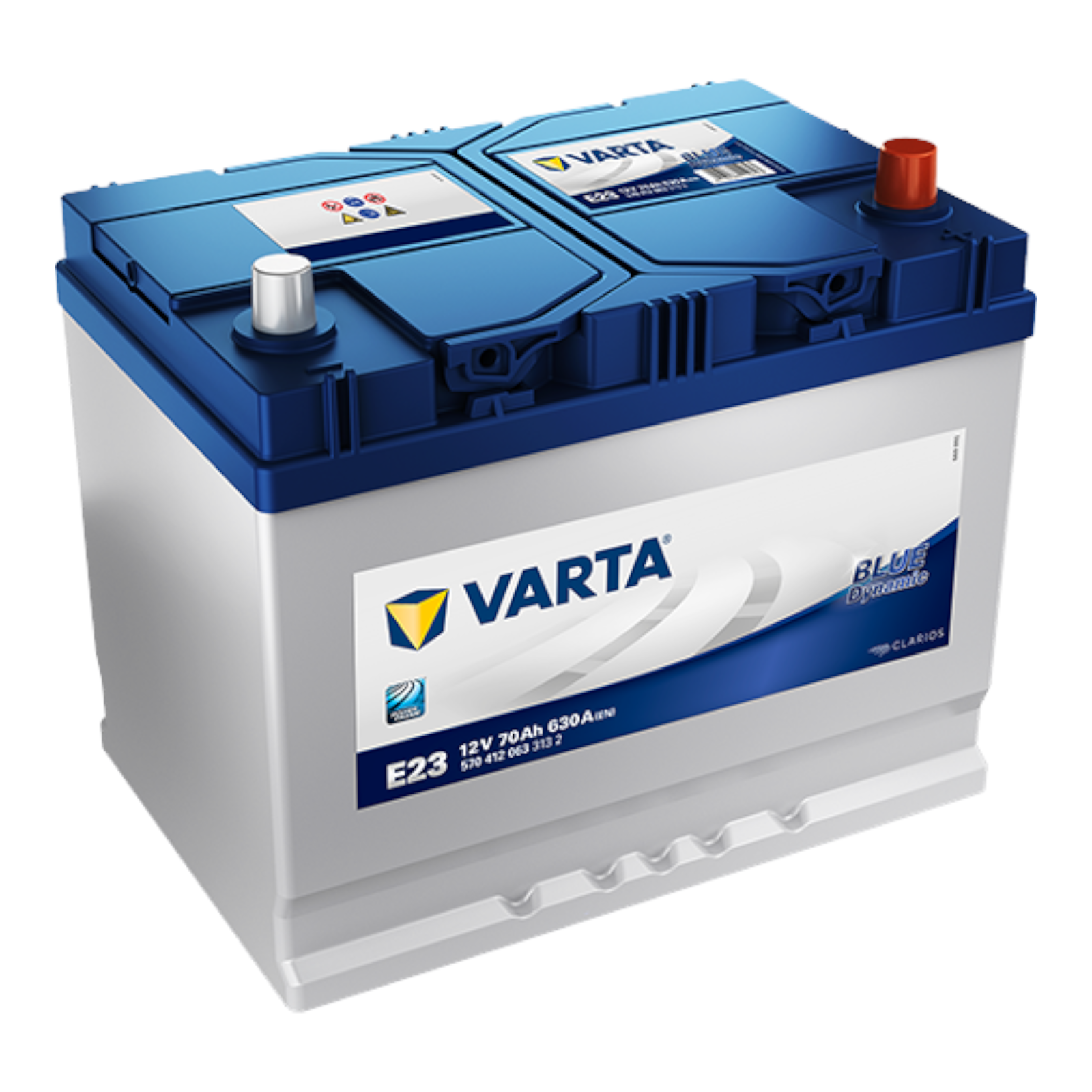 BATTERIA VARTA BLUE DYNAMIC E23 70Ah 630A